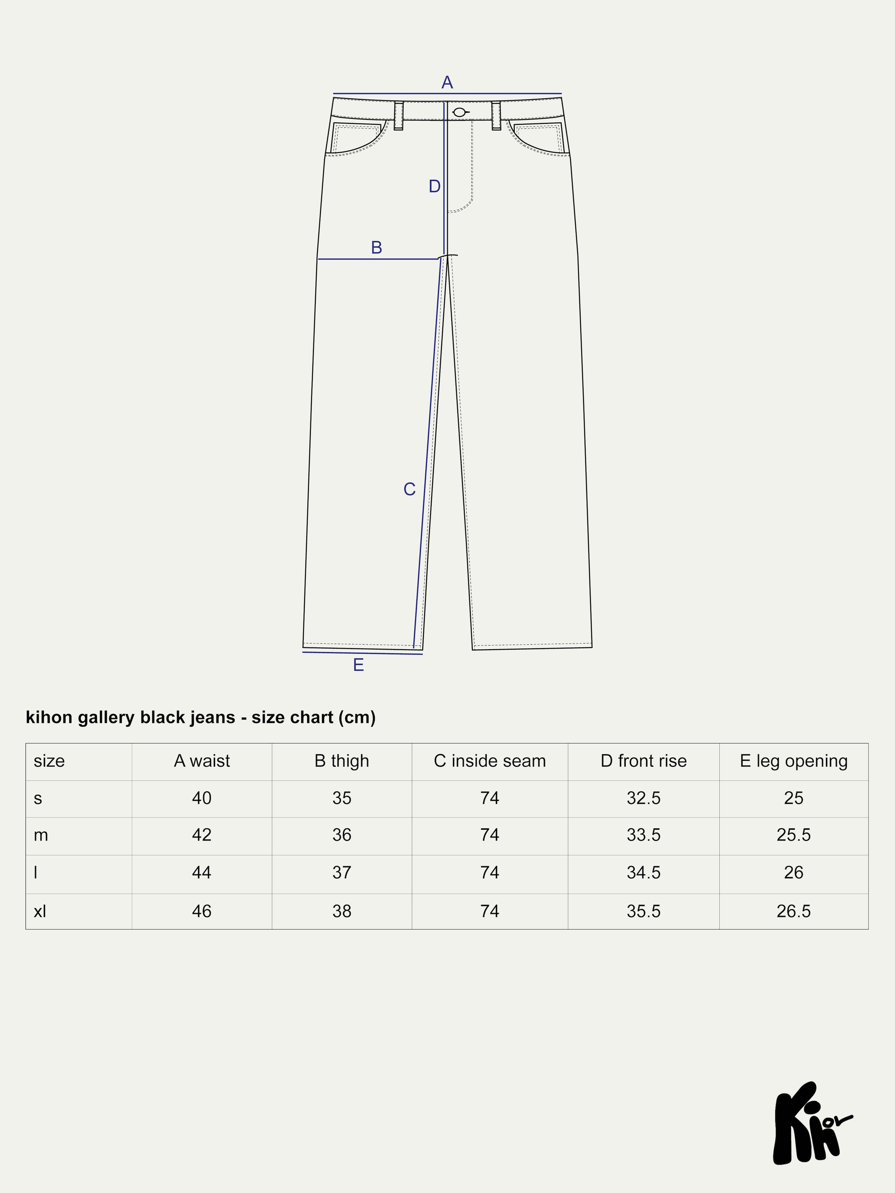 Kihon Gallery Black Jeans